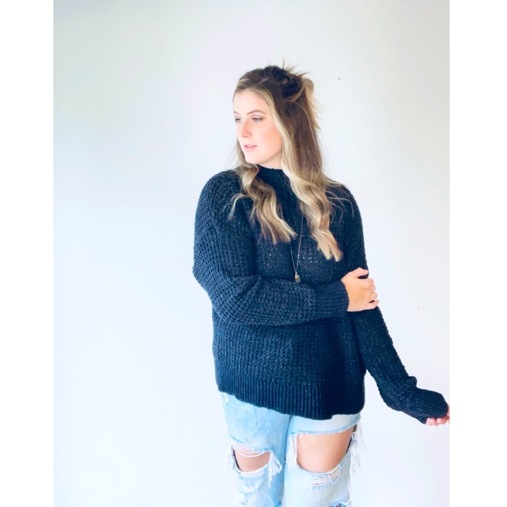 American Eagle Mock Neck Sweater